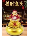 流水擺件 財神爺